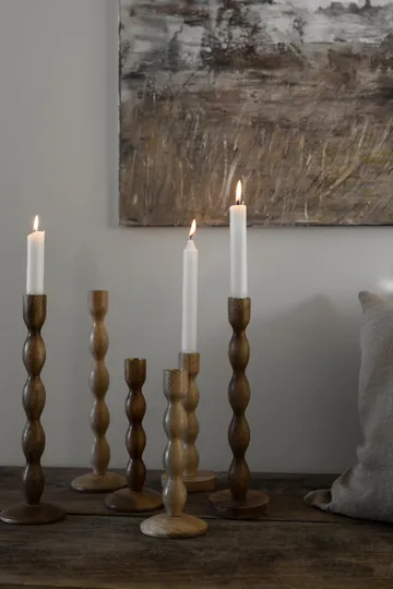 Ernst candleholder Ø9x21 cm - Dark brown - ERNST