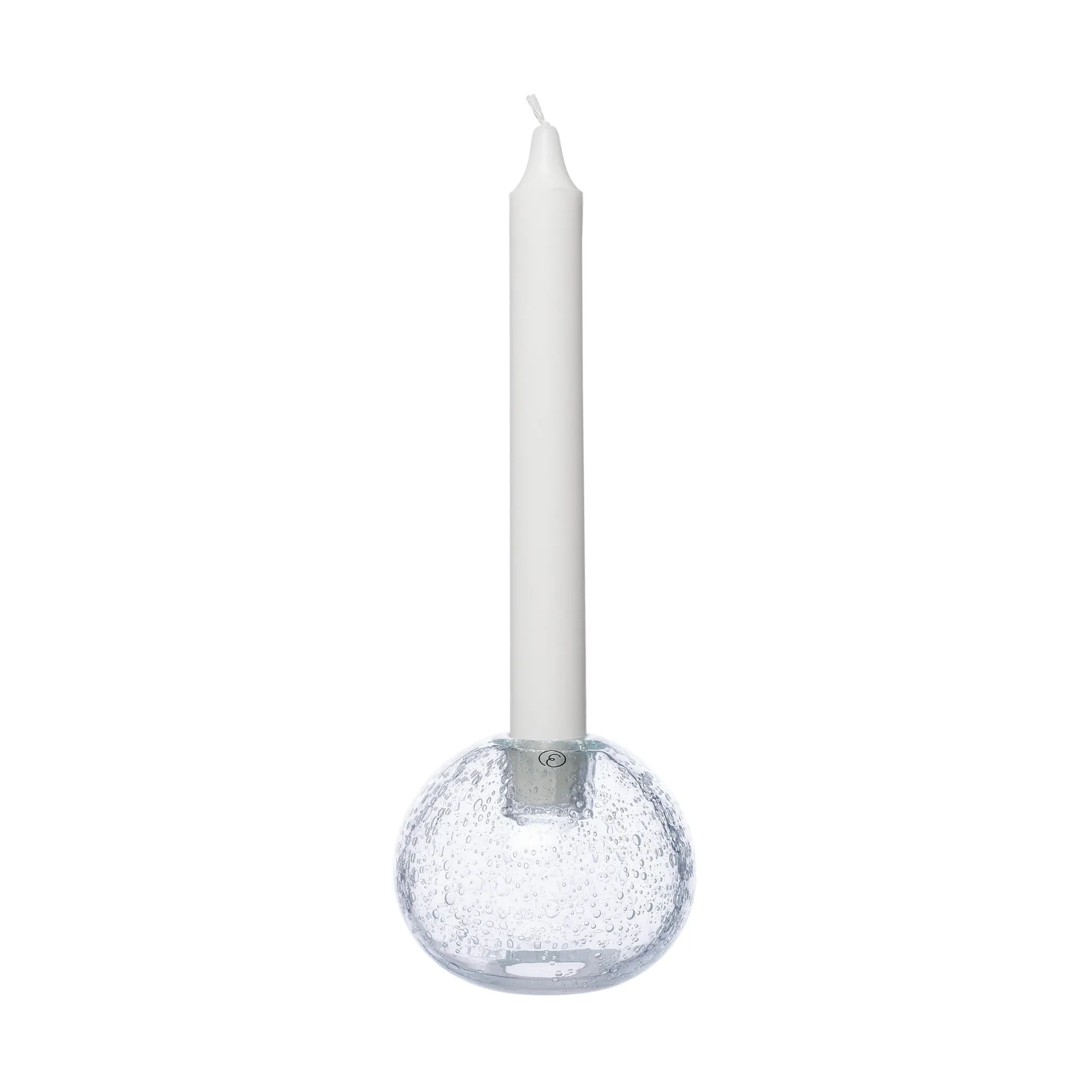 Ernst candlestick glass Ø9 cm, Bubbles ERNST