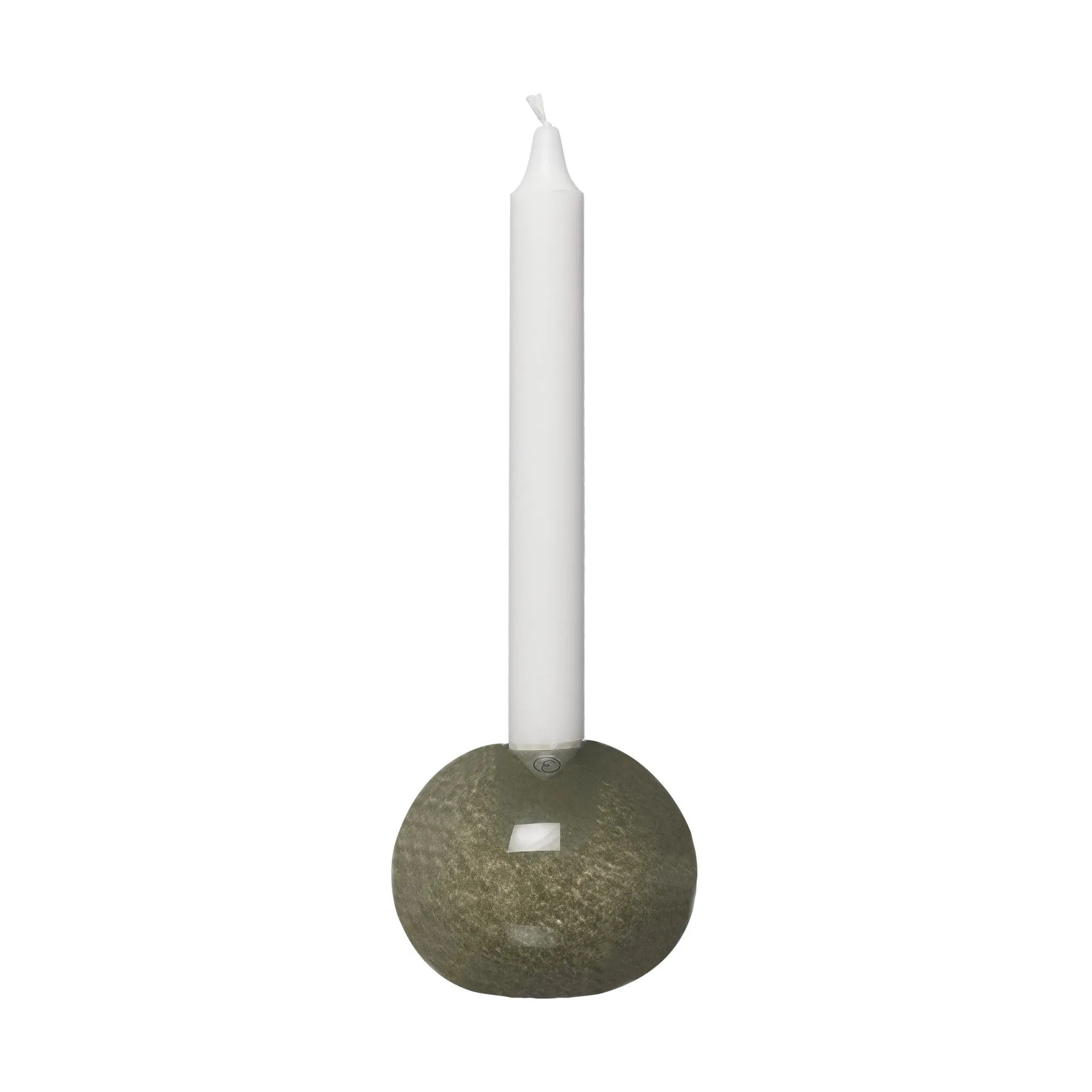 Ernst candlestick glass Ø9 cm, Green ERNST