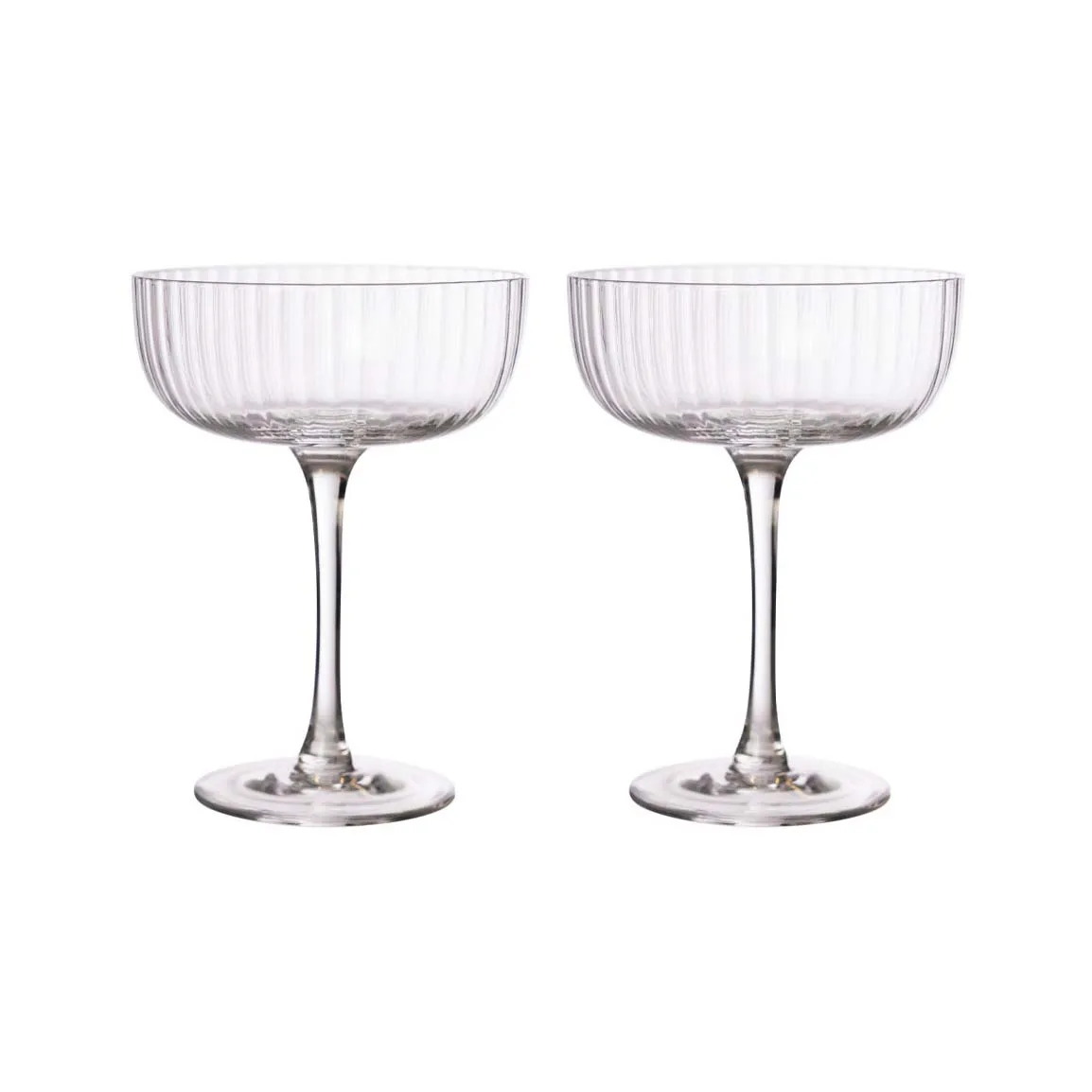 Ernst footed glass 2 pack, Clear ERNST
