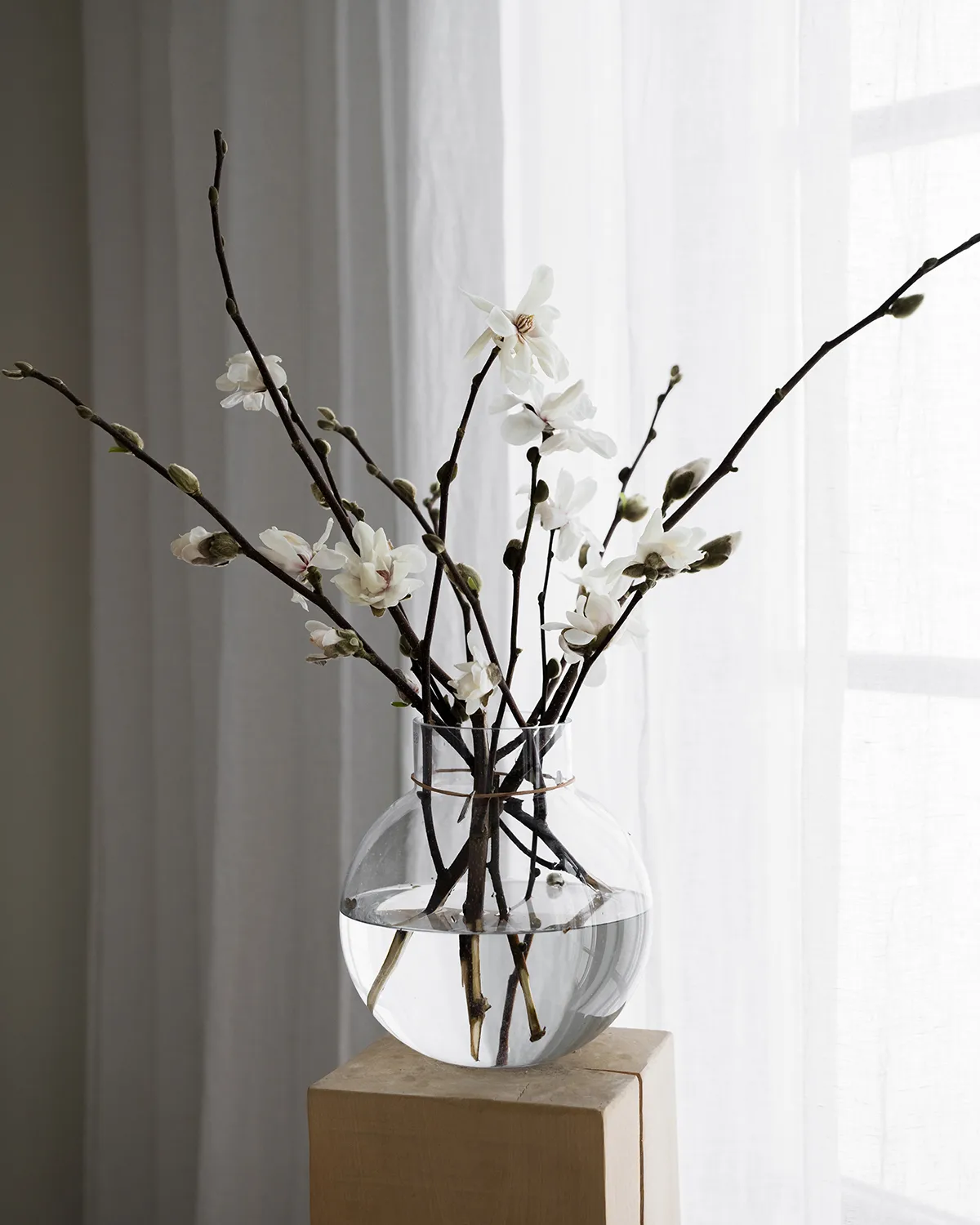 Ernst glass vase H29 cm Ø30 cm, clear ERNST