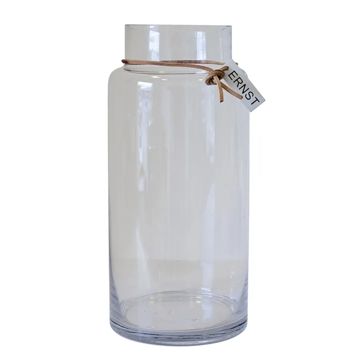 Ernst glass vase H33cm Ø11.5cm - clear - ERNST