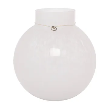 Ernst glass vase round white - H22 cm Ø21 cm - ERNST
