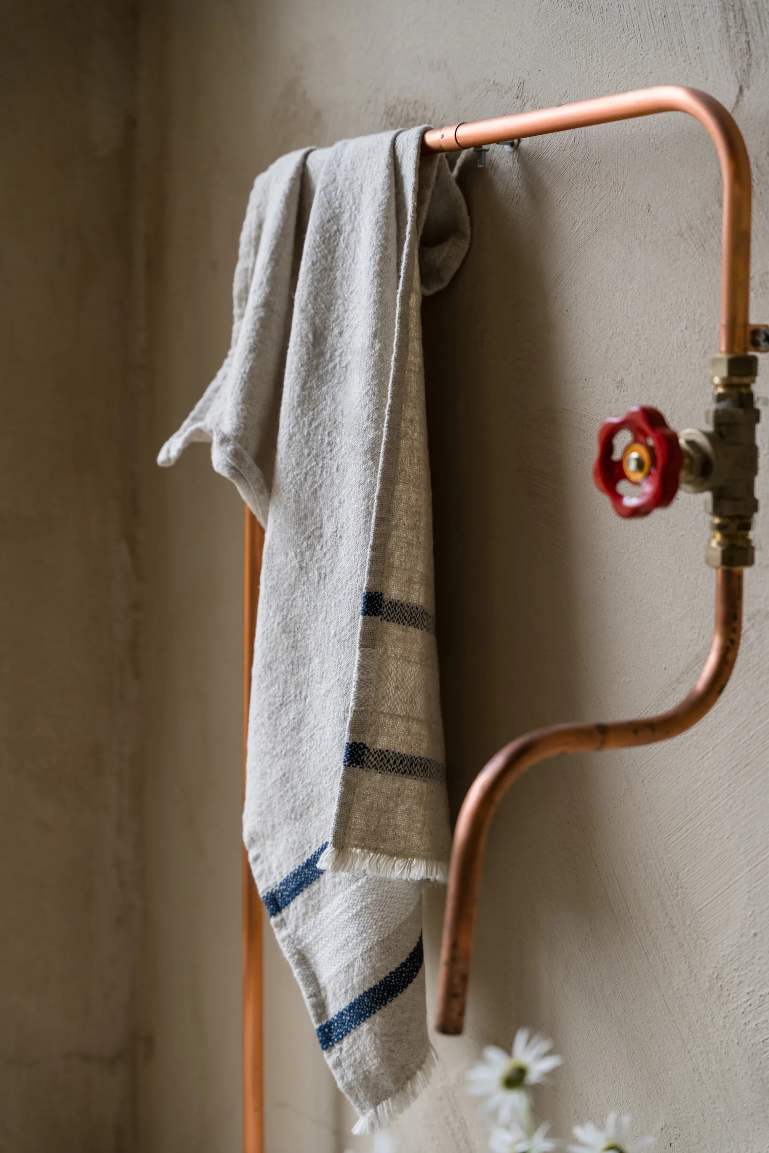 Ernst kitchen towel, Natural-white-blue, 47x70 cm ERNST