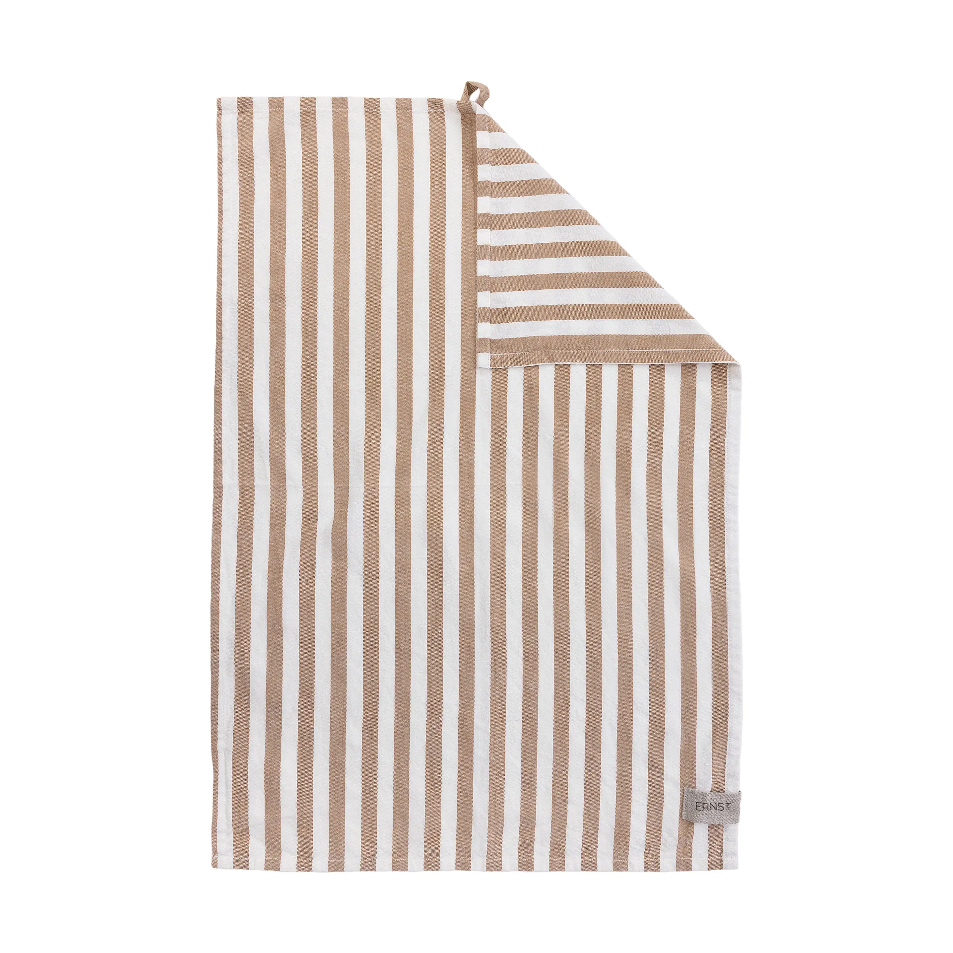 Ernst kitchen towel wide stripes 47x70 cm, Kola white ERNST
