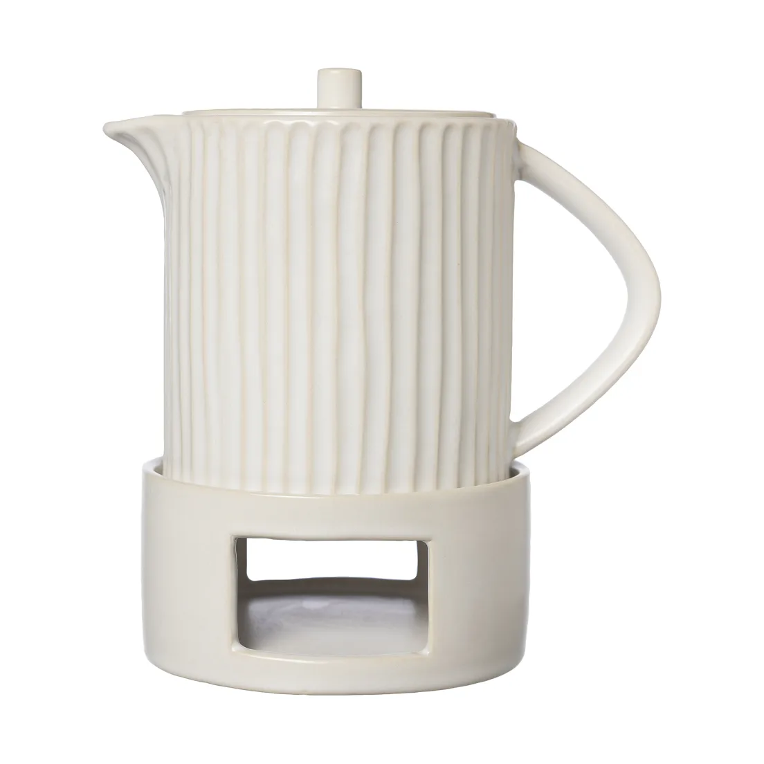 Ernst mulled wine jug with warmer, Natural white ERNST