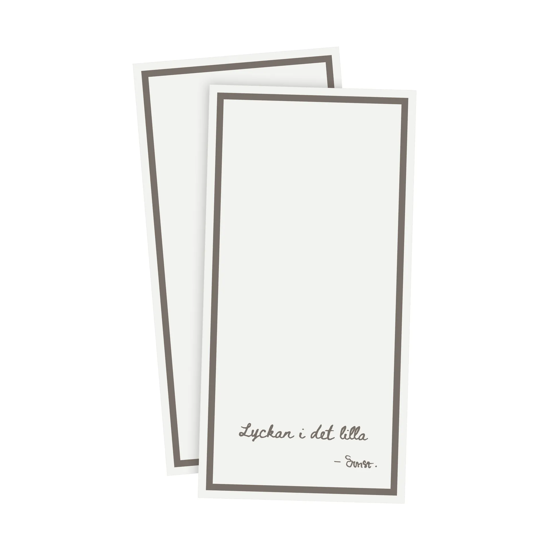 Ernst napkin with quote Lycka i det lilla 20-pack, White ERNST