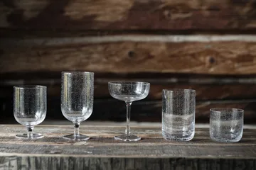 Ernst oil glass bubbly glass 45 cl 2-pack - Clear - ERNST