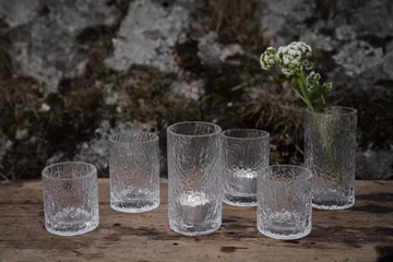 Ernst patterned vase/candle holder - Clear, Ø5.3x6.5 cm - ERNST