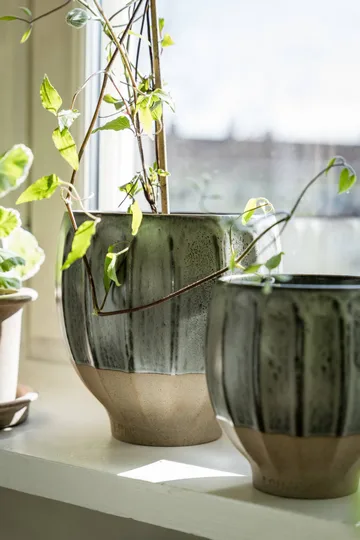 Ernst plant pot - Grey-natural, Ø18x18 cm - ERNST