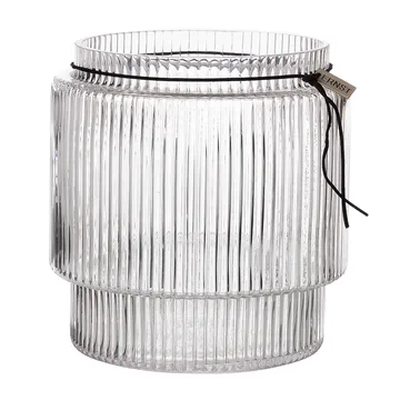 Ernst ruffled glass vase clear - Ø19.5 cm x H20 cm - ERNST