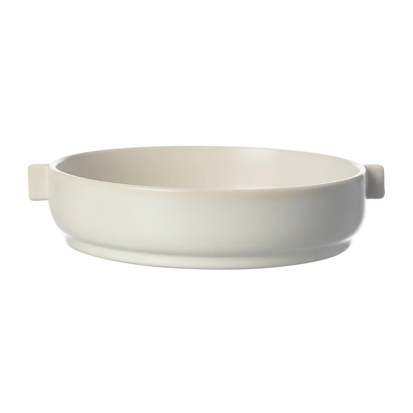 Ernst saucer with handle Ø25 cm, White sand ERNST