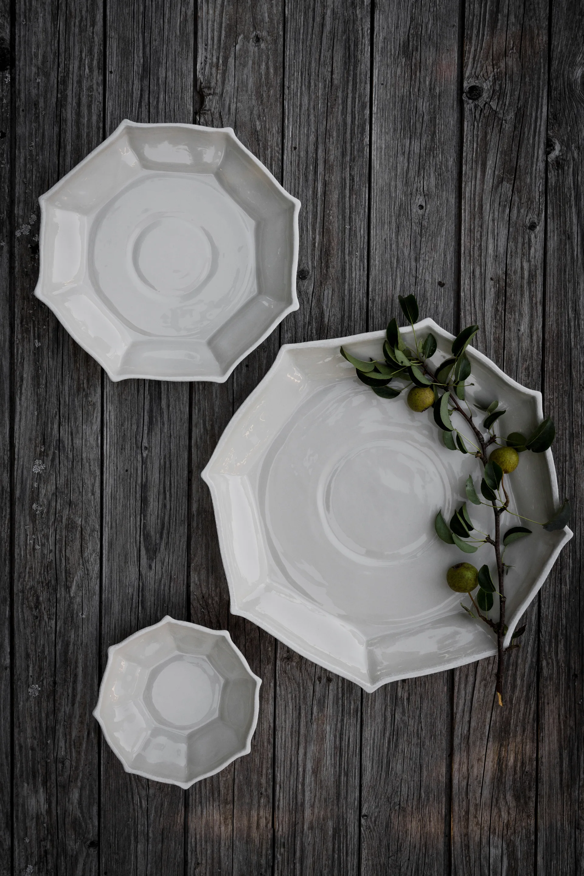 Ernst serving platter Ø37 cm, Off-white ERNST