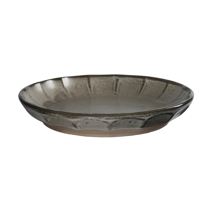 Ernst side plate stoneware - Grey-nature, Ø17x3 cm - ERNST