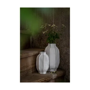 Ernst stoneware vase Ø13x22 cm - Natural white - ERNST