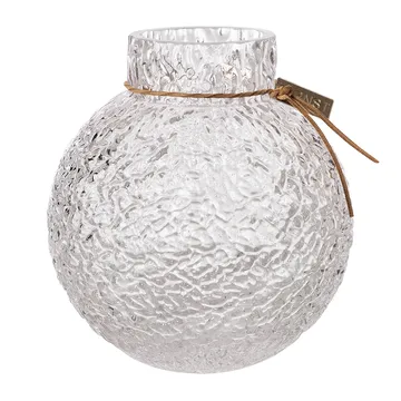 Ernst structure glass vase clear - Ø13x14 cm - ERNST