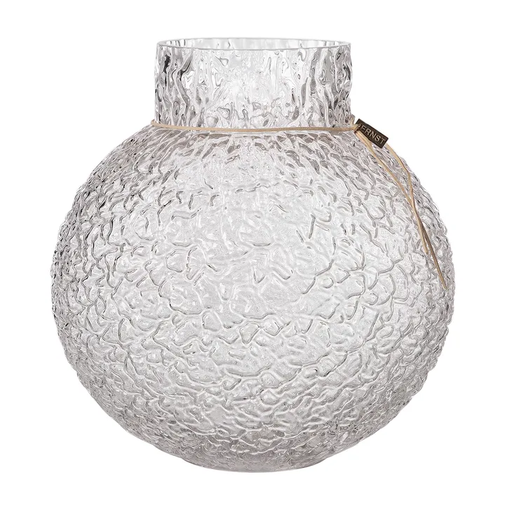 Ernst structure glass vase clear - Ø29x30 cm - ERNST