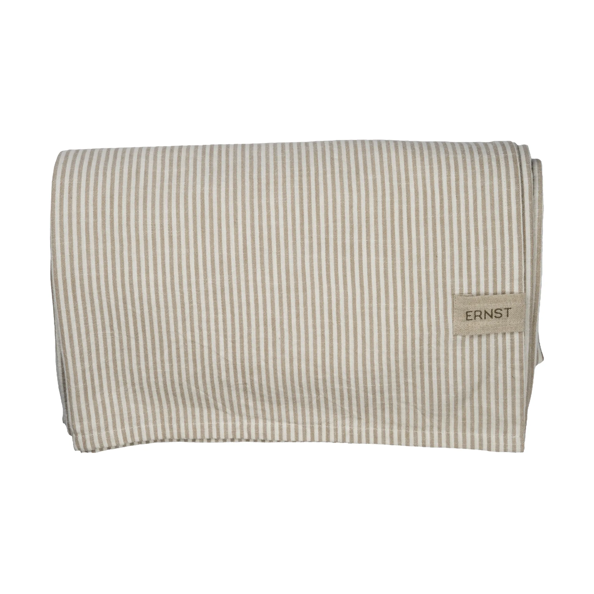 Ernst tablecloth narrow stripes 145x300 cm, Beige-white ERNST