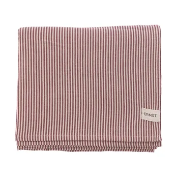 Ernst tablecloth narrow stripes 145x300 cm - Red-beige - ERNST