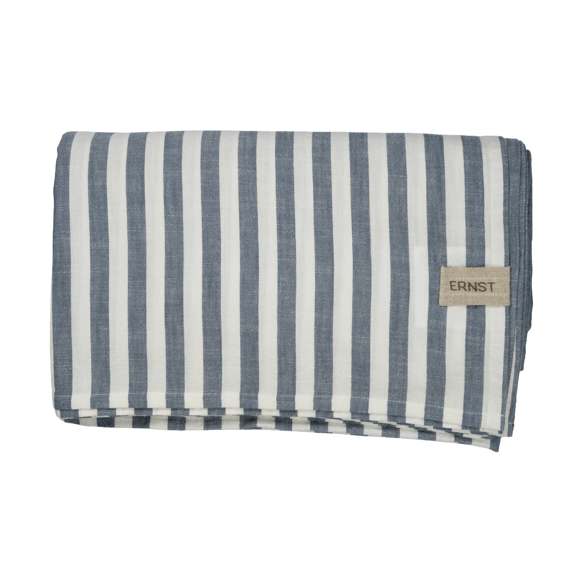 Ernst tablecloth striped 145x300 cm, Blue-white ERNST