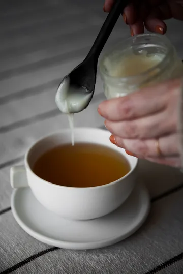 Ernst teacup with saucer 7.5 cm - White sand - ERNST