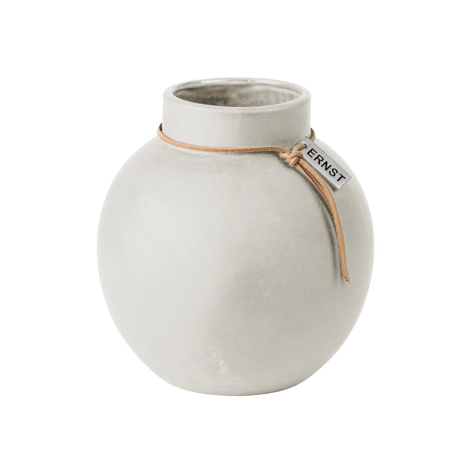Ernst vase stoneware white, 14 cm ERNST