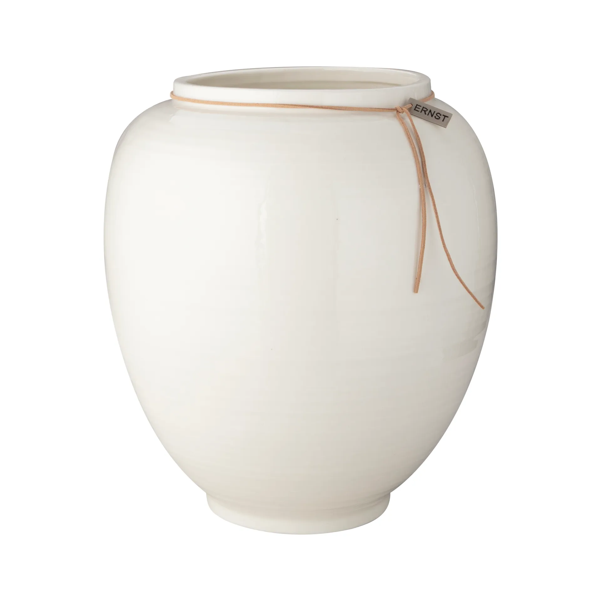 Ernst vase white glazed, 28 cm ERNST