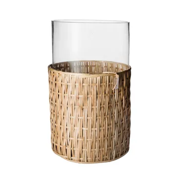 Ernst vase/tealight holder in basket - Nature, Ø18x30 cm - ERNST