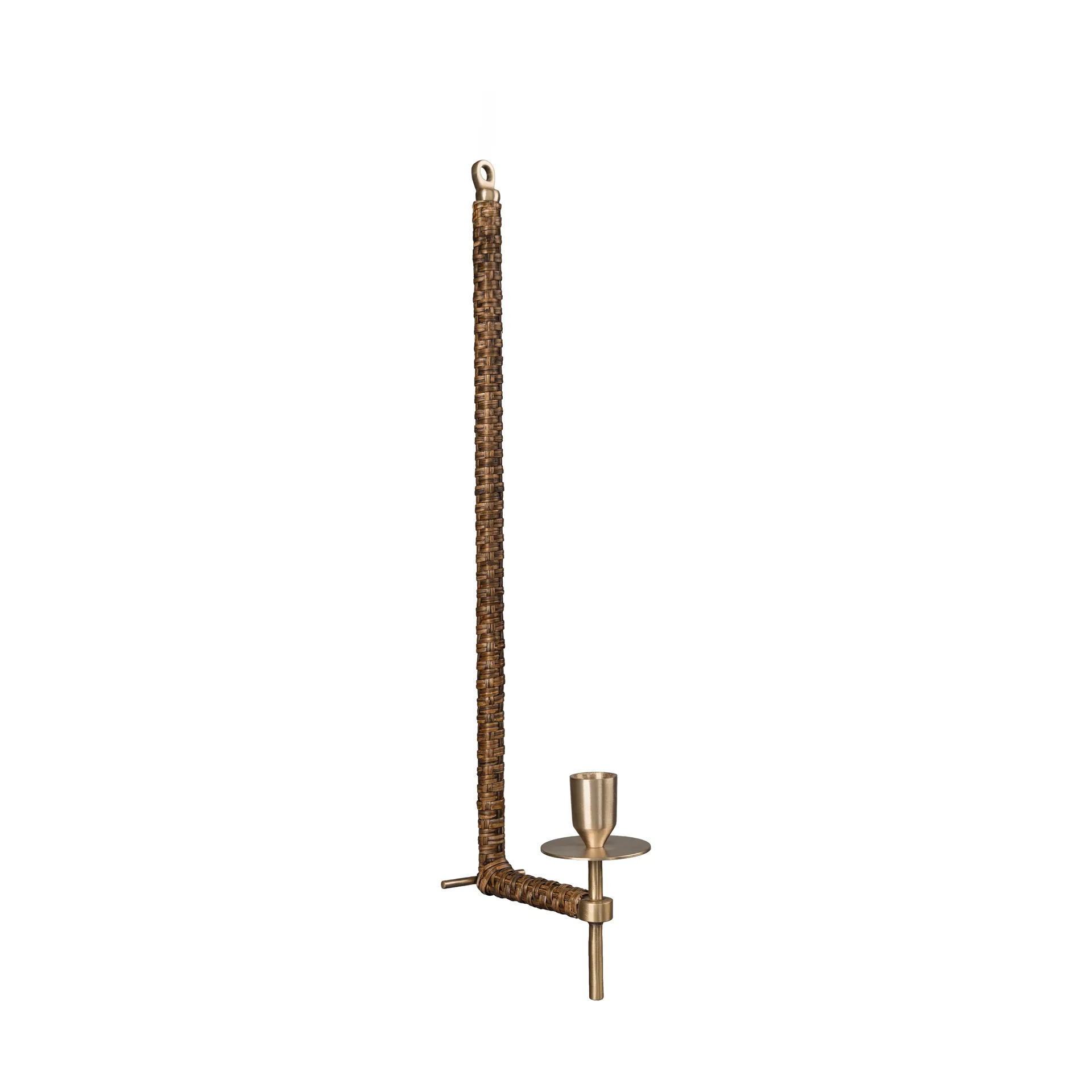 Ernst wall candle holder woven, Brass, 47 cm ERNST