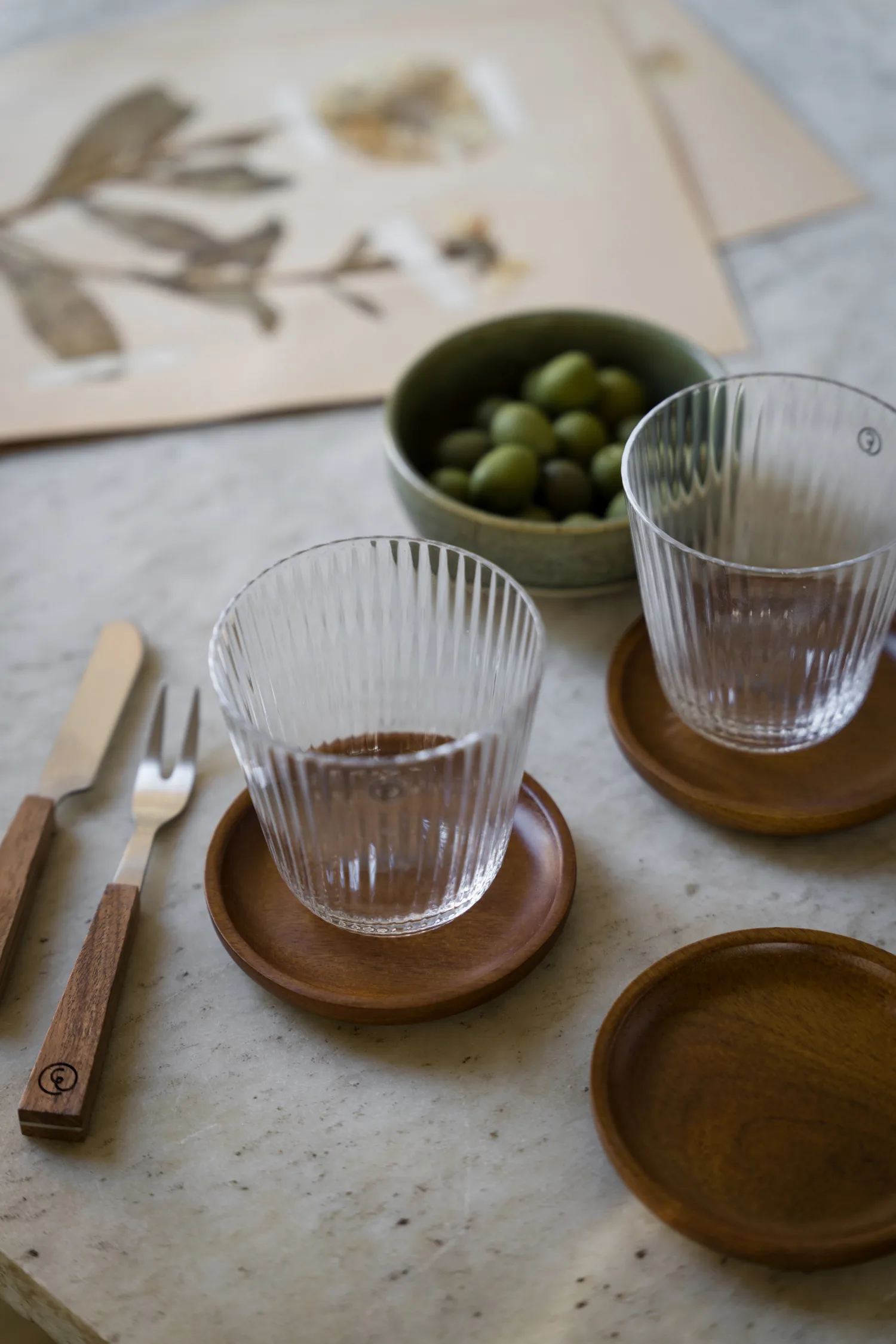 Ernst wooden tray, Acacia, Ø10 cm ERNST