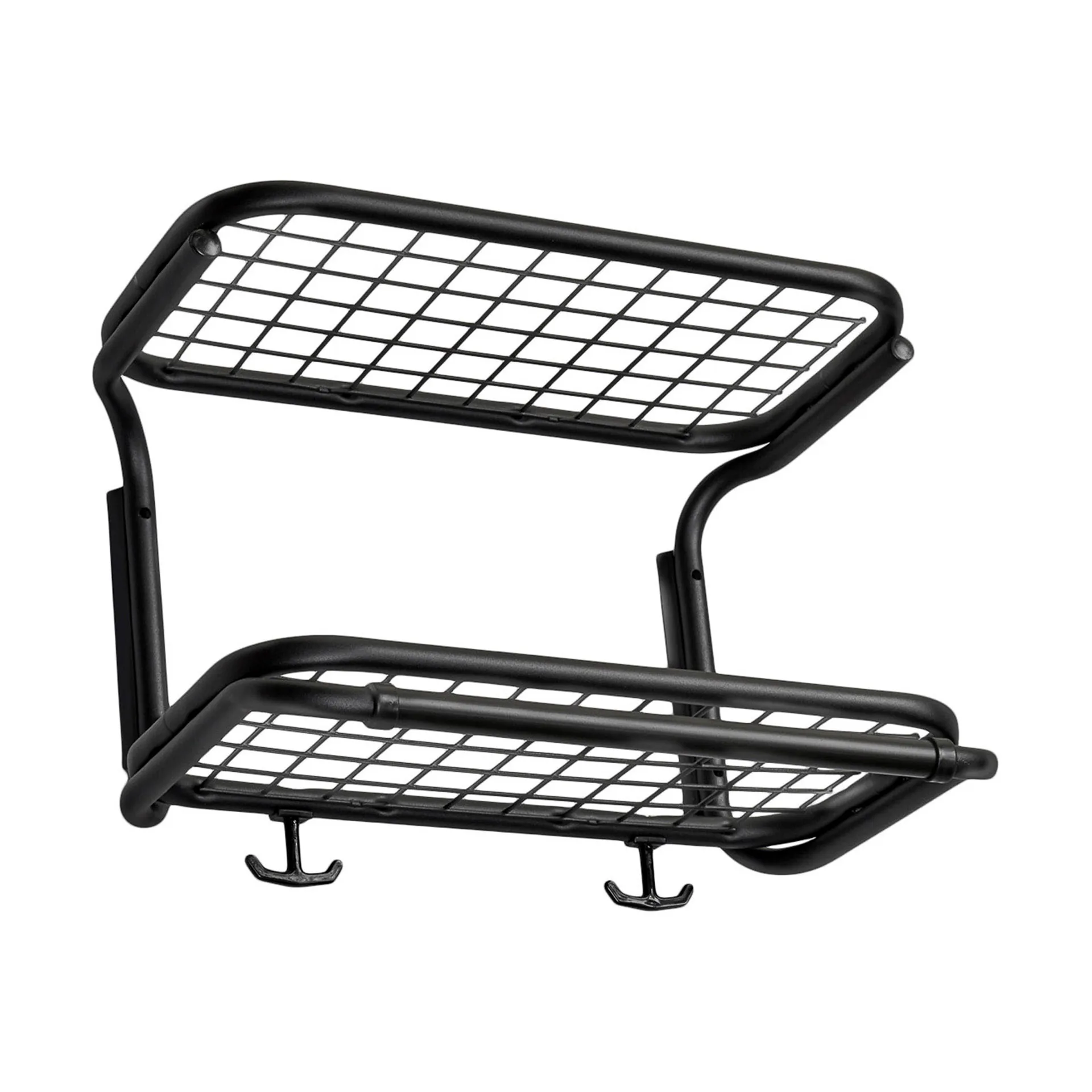Classic 650 hat shelf, Black/black, 2 levels, 40 cm Essem Design