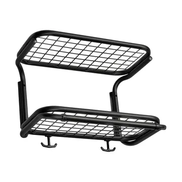 Classic 650 hat shelf - Black/black, 2 levels, 40 cm - Essem Design