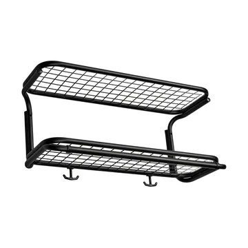 Classic 650 hat shelf - Black/black, 2 levels, 50 cm - Essem Design