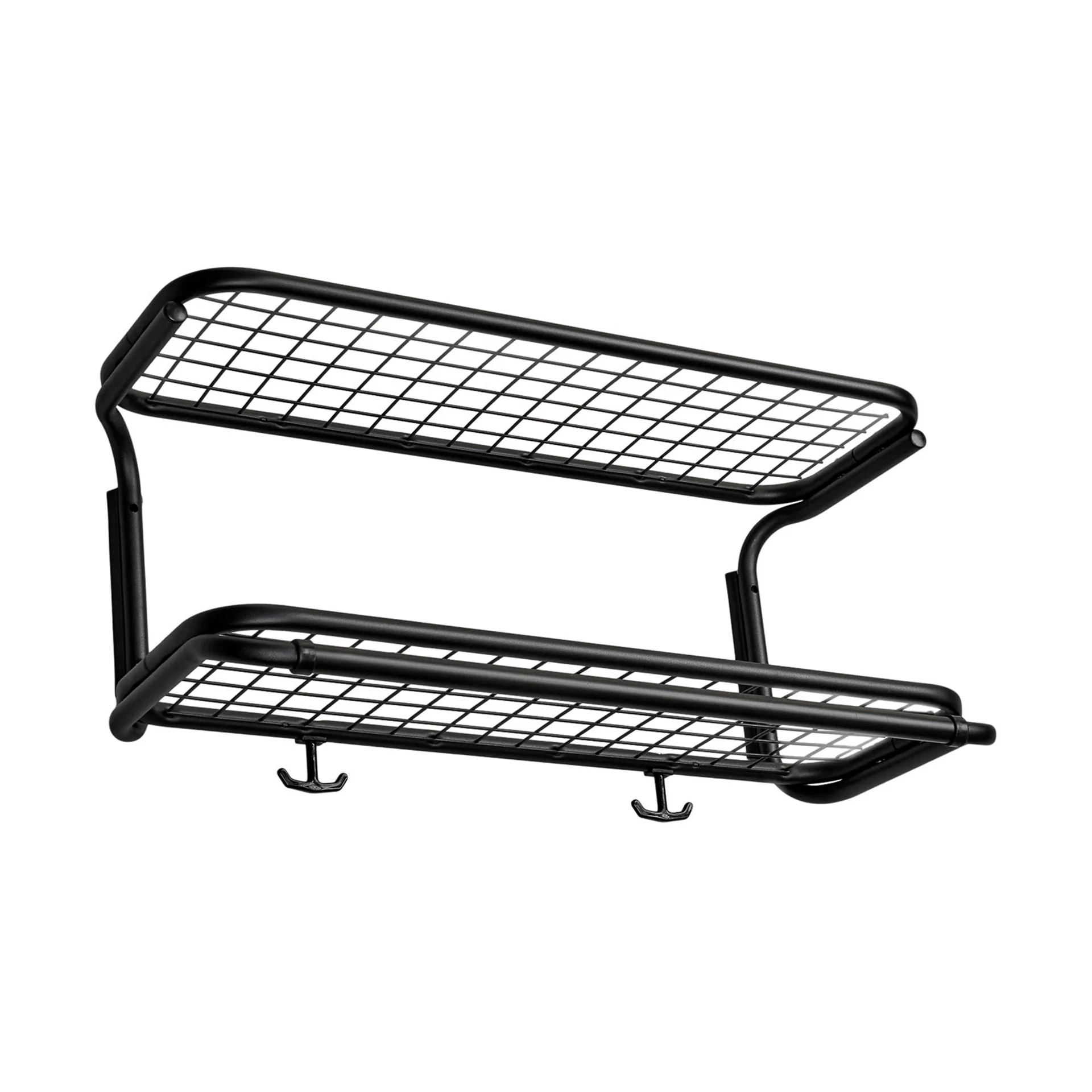 Classic 650 hat shelf, Black/black, 2 levels, 60 cm Essem Design