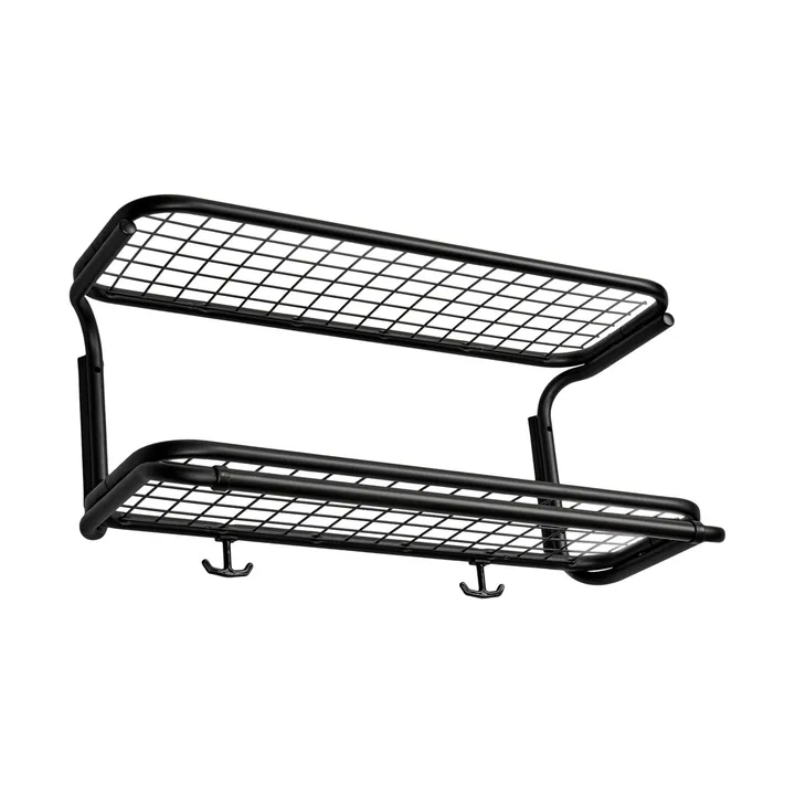 Classic 650 hat shelf - Black/black, 2 levels, 60 cm - Essem Design