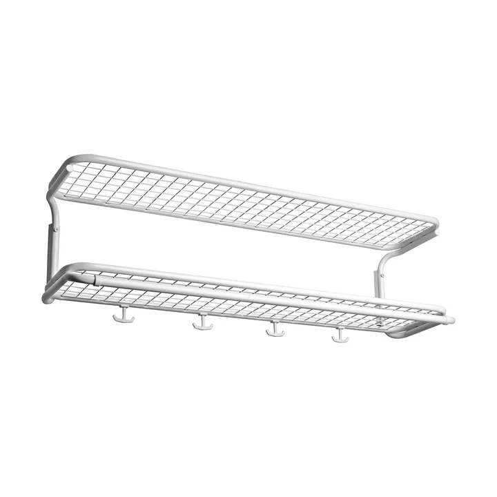 Classic 650 hat shelf - White/white, 2 levels, 100 cm - Essem Design