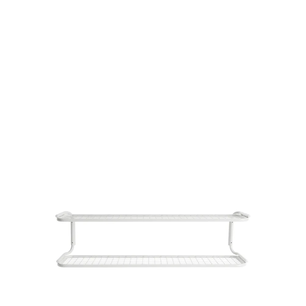 Classic 650 shoe shelf, White/white, 2 levels, 100 cm Essem Design