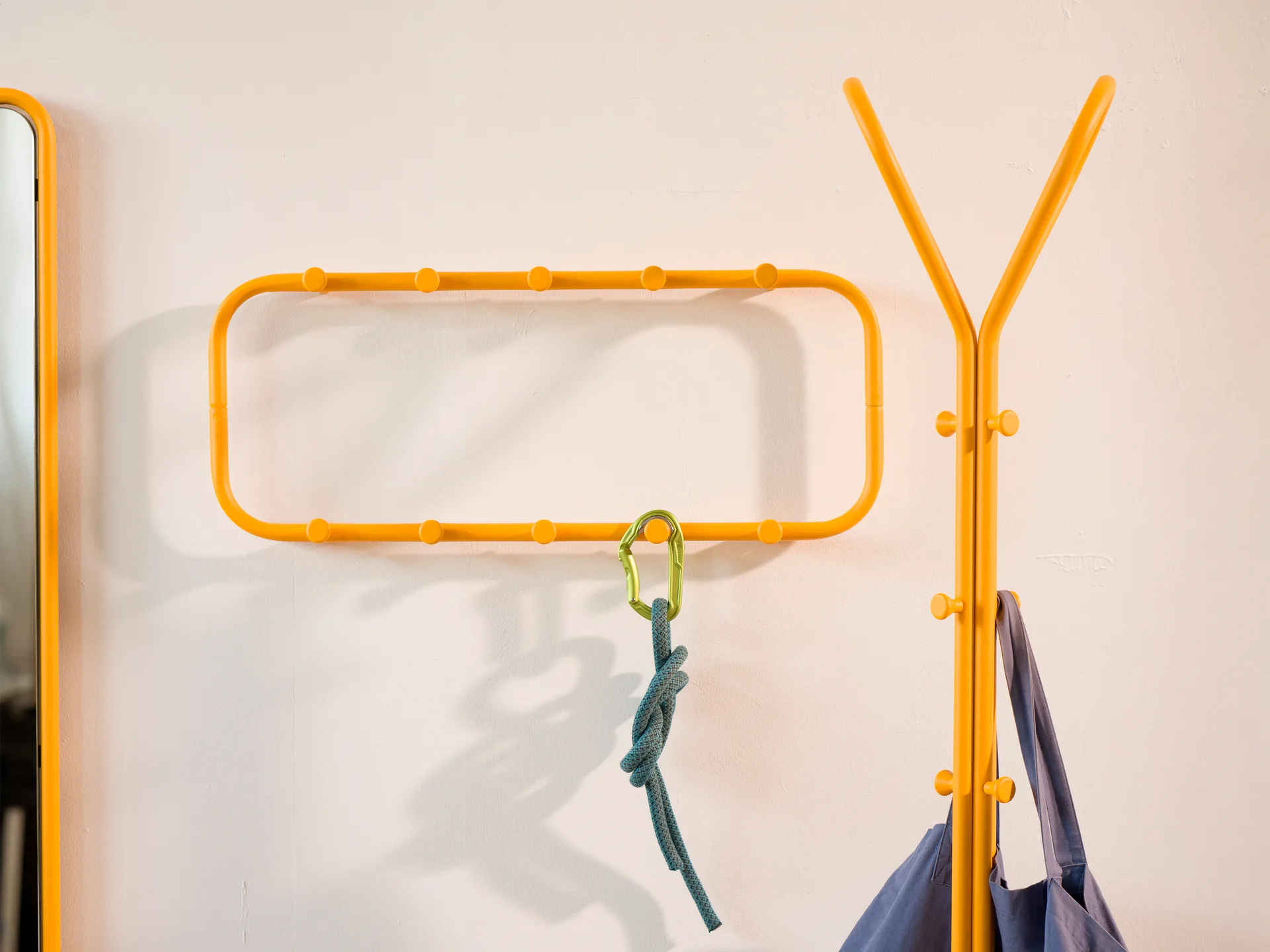 Classic coat rack 80 cm, Sun yellow Essem Design