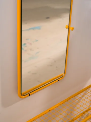 Classic wall mirror 120x40 cm - Sun yellow - Essem Design
