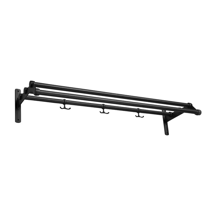Nostalgi 291 hat shelf 100 cm - Black-black - Essem Design