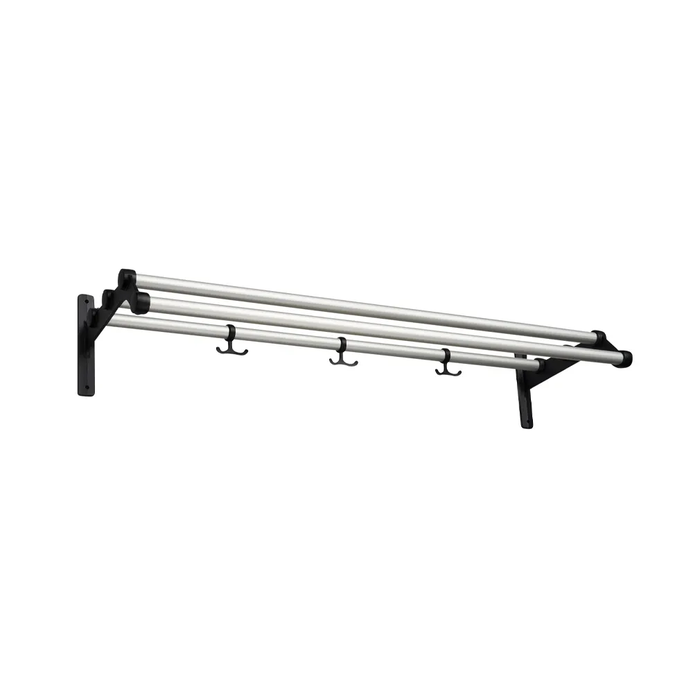 Nostalgi 291 hat shelf, Aluminium, black  Essem Design