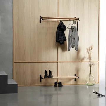 Nostalgi 291 hat shelf - Birch, white  - Essem Design