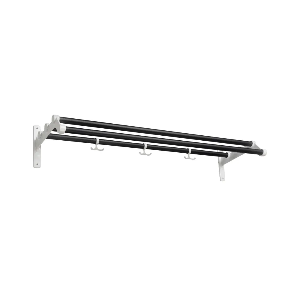 Nostalgi 291 hat shelf, Black, white  Essem Design