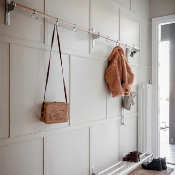 Nostalgi add-on Hook rack - Oak, black stand - Essem Design