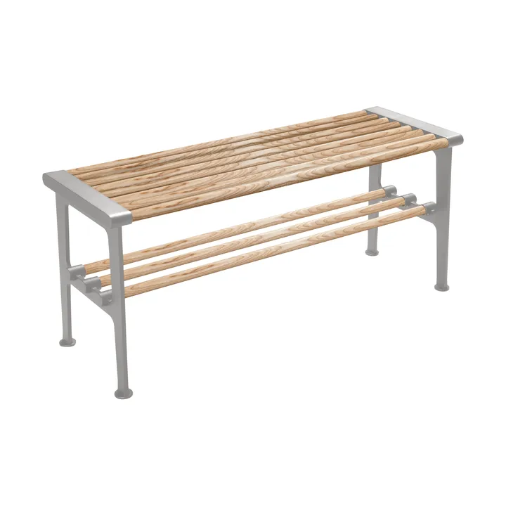 Nostalgi bench 100 cm - Ash-aluminium - Essem Design