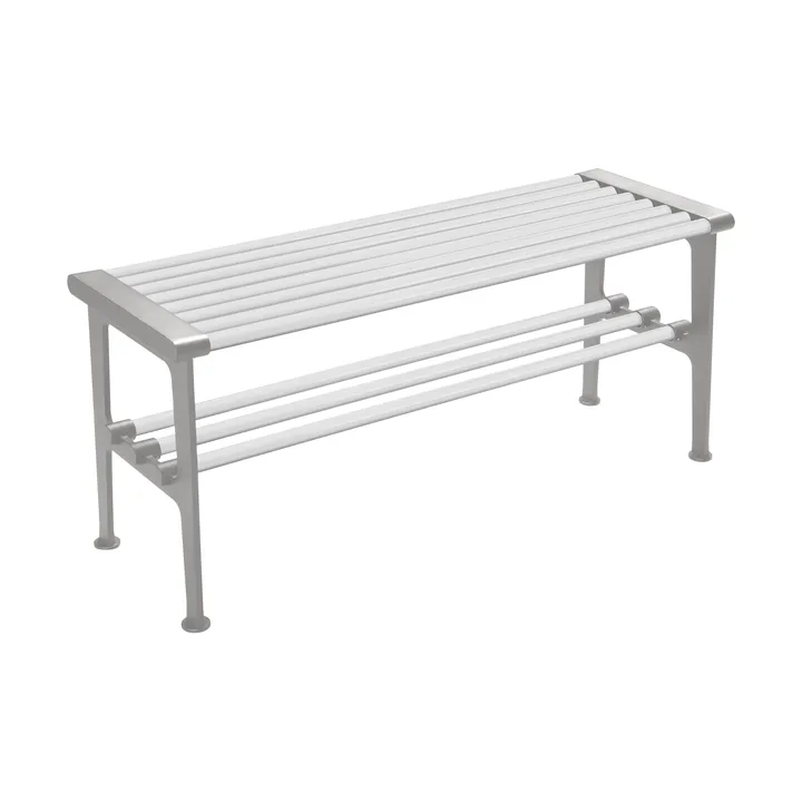 Nostalgi bench 100 cm - White-aluminium - Essem Design