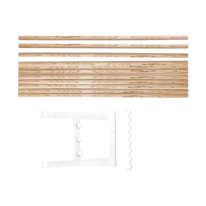 Nostalgi bench extension 100 cm - Ash-white - Essem Design