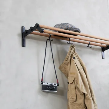 Nostalgi hat shelf/ shoe shelf - Bambu-black - Essem Design