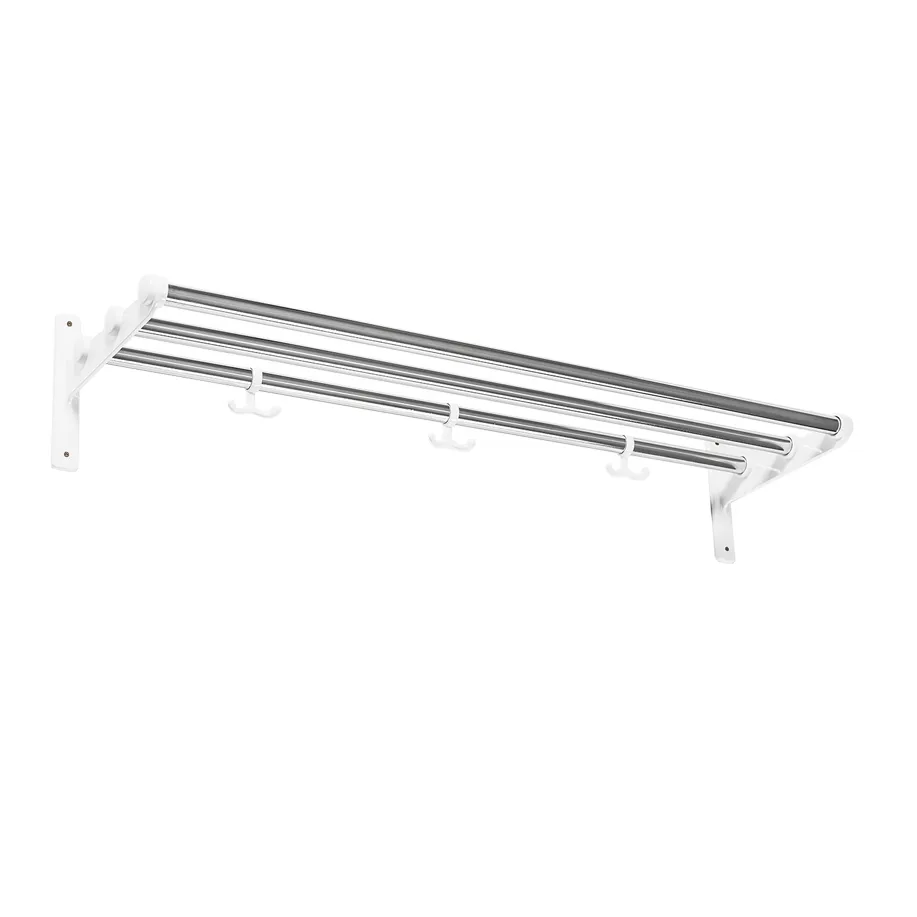 Nostalgi hat shelf/ shoe shelf, chrome, white Essem Design