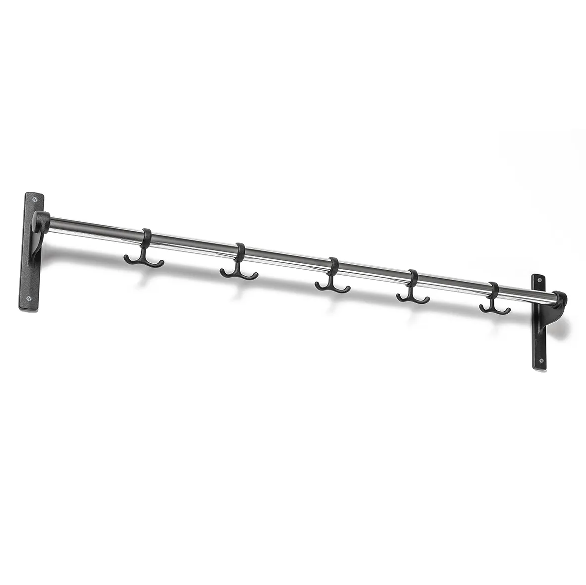 Nostalgi hook 100 cm, chrome/black Essem Design